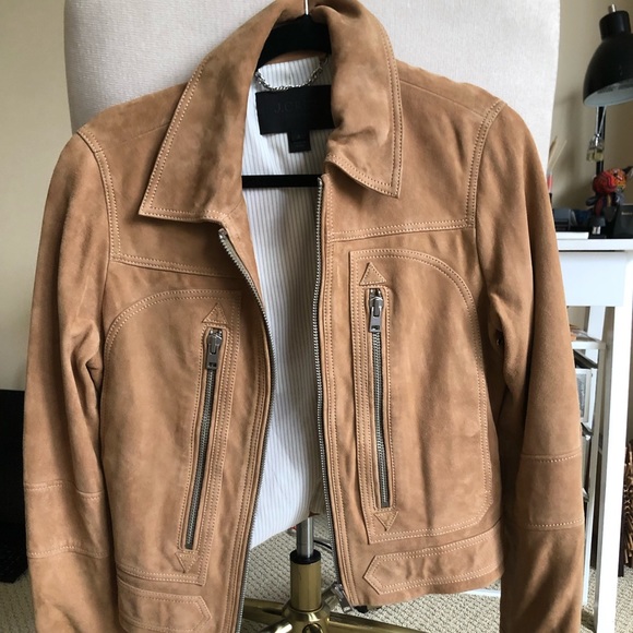 J. Crew Jackets & Blazers - BNWOT J.Crew Leather Suede Camel Jacket